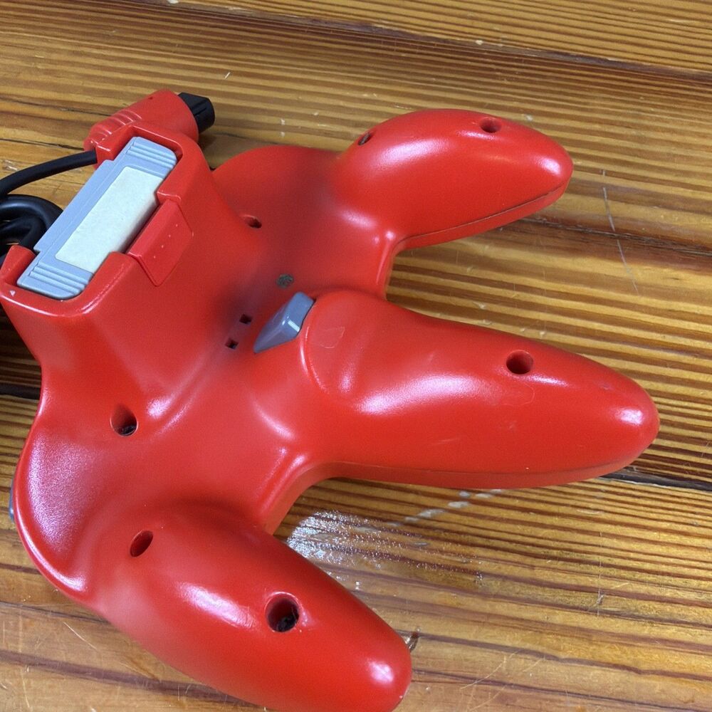 Nintendo 64 OEM Controller (Red) Cleaned | Tested With Memory/Controller Pack - Picture 13 of 16